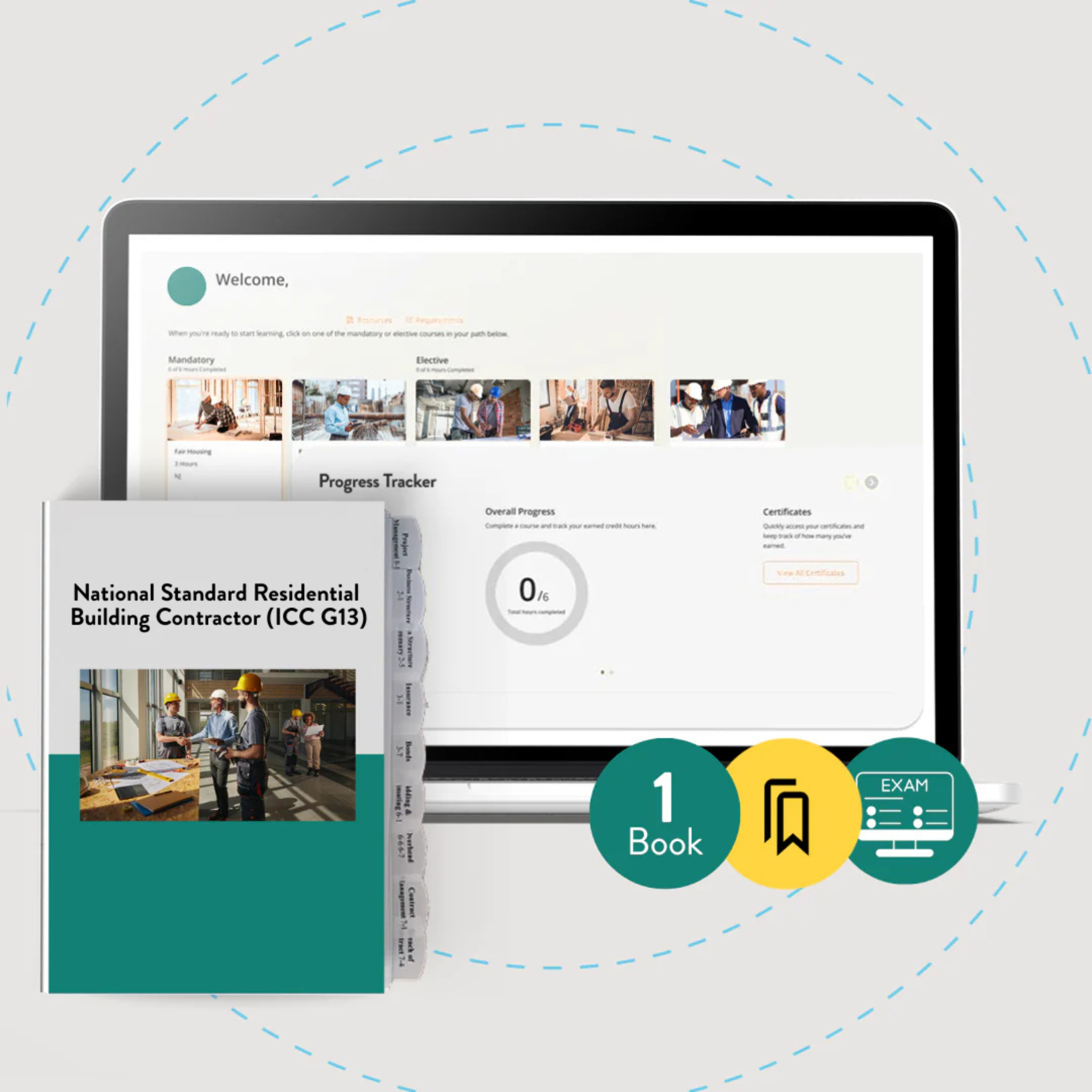 National Standard Residential Building Contractor (ICC G13) Exam Prep Package