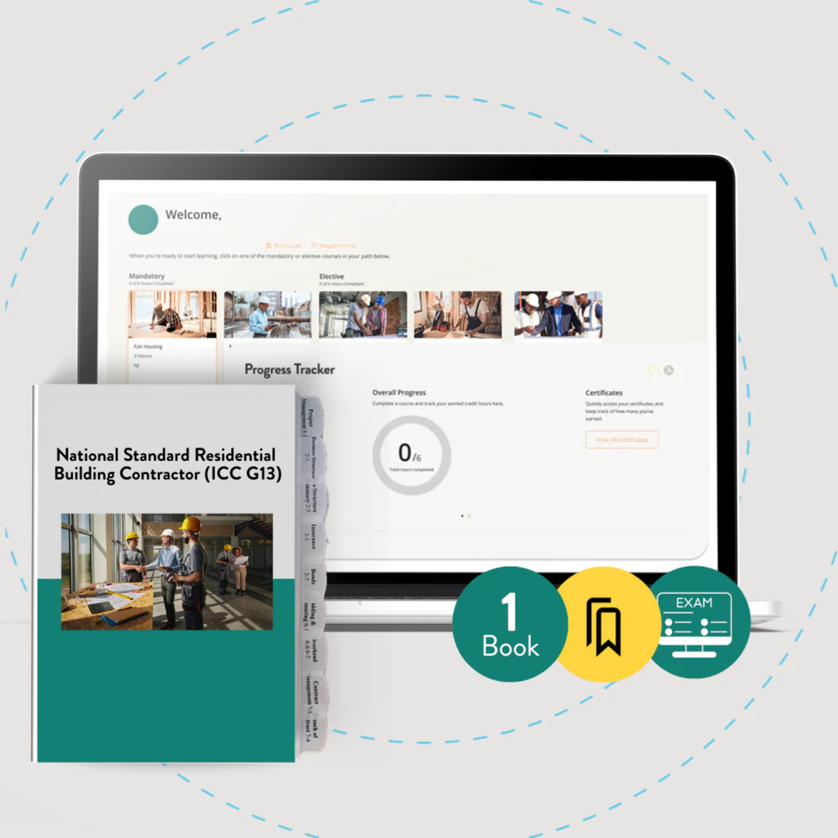 National Standard Residential Building Contractor (ICC G13) Exam Prep Package