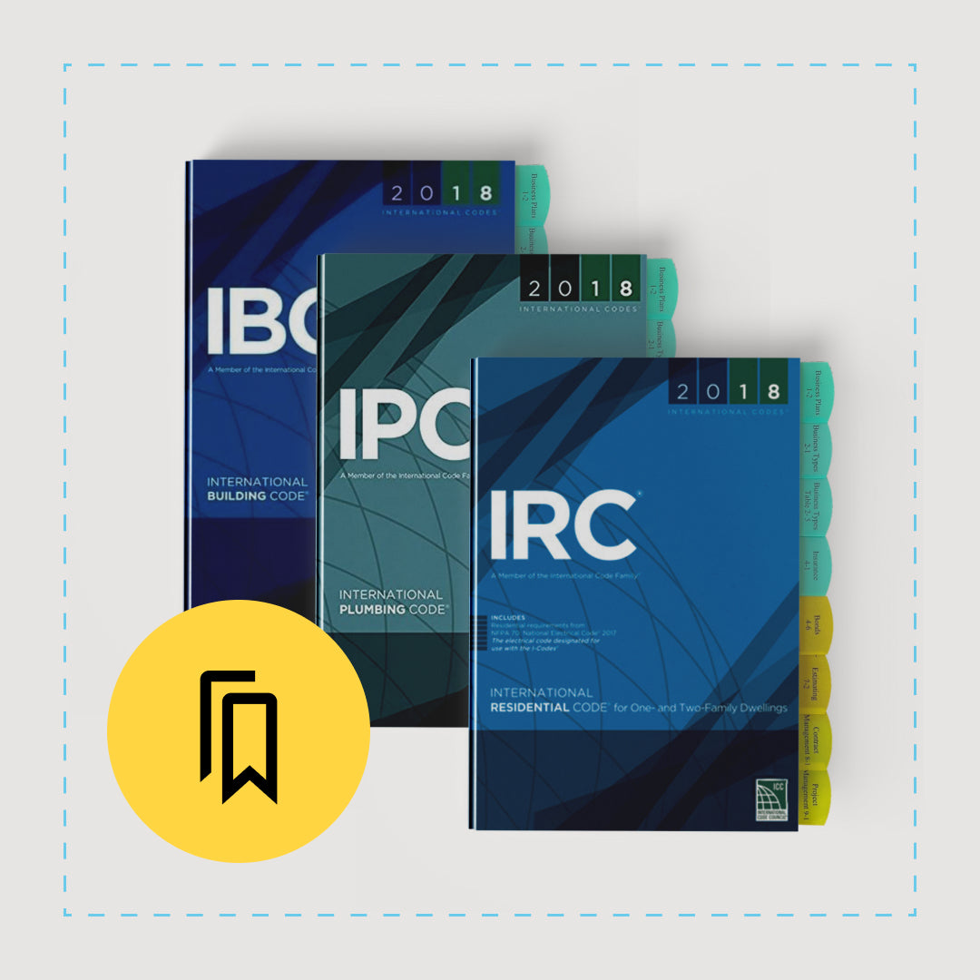 National Standard Roofing Contractor (ICC G14) Exam Tabbed and Highlighted Book Bundle