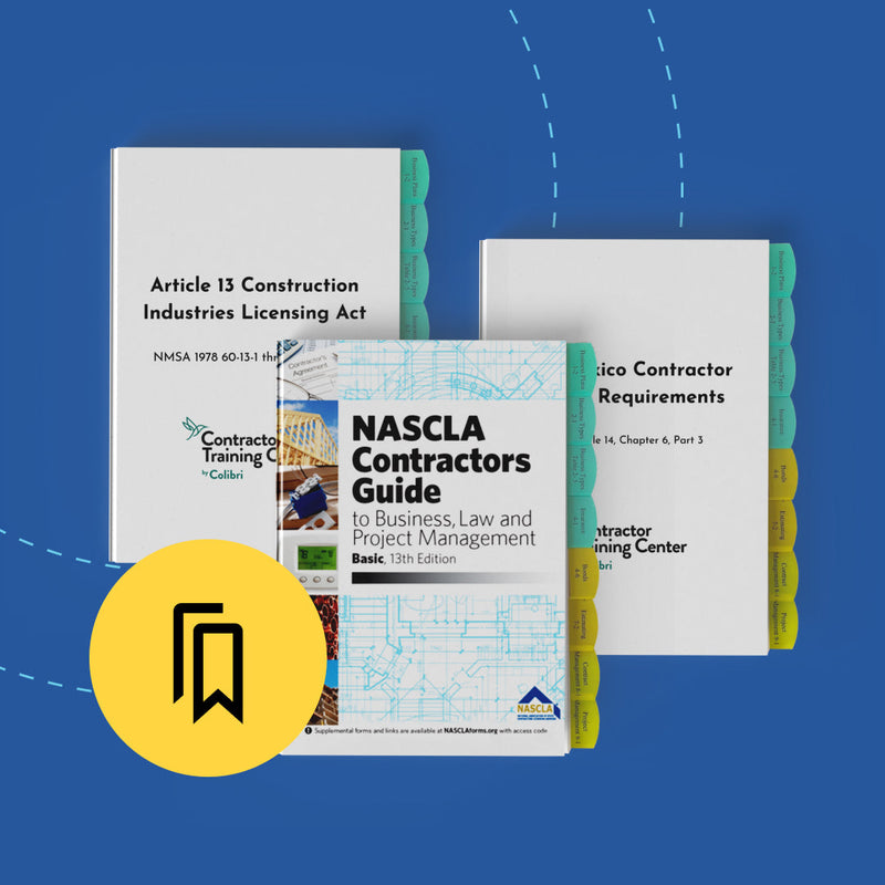 New Mexico - Business, Law and Project Management Exam Tabbed and Highlighted Book Bundle