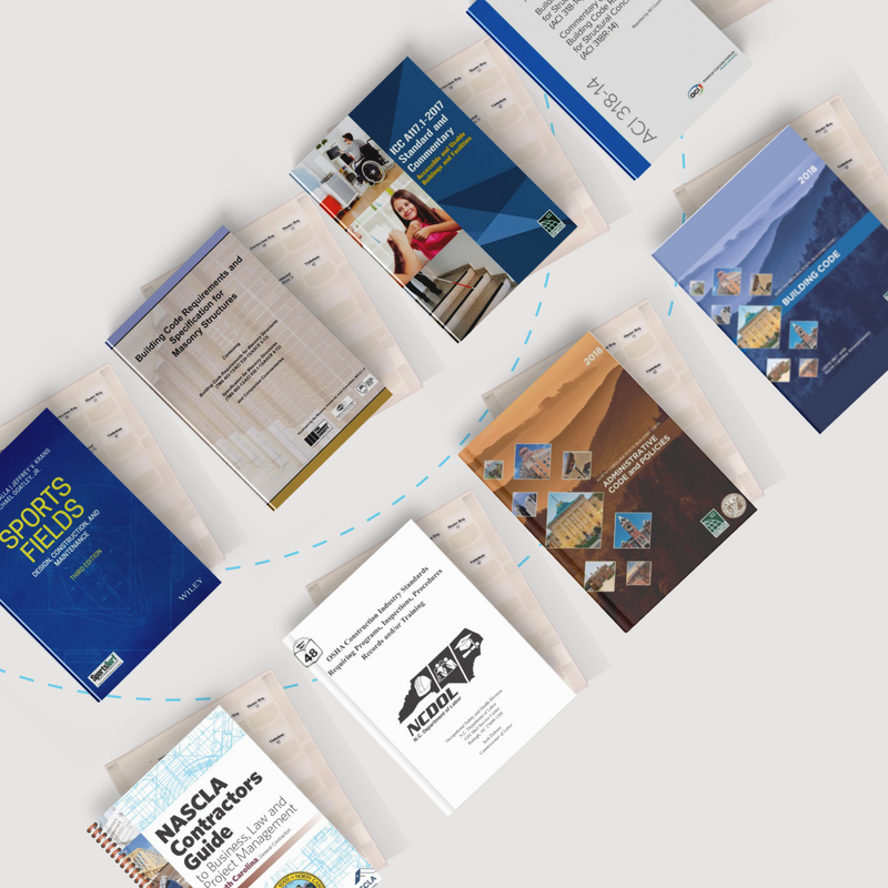 North Carolina Building Contractor Exam Book and Tab Set