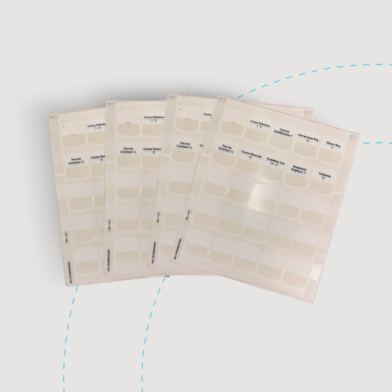 North Carolina Building Contractor Exam Tab Set