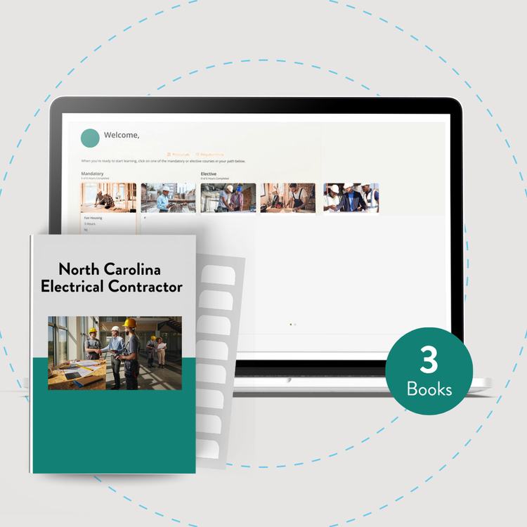 Online Course + Book Set: North Carolina Limited Electrical Contractor Exam
