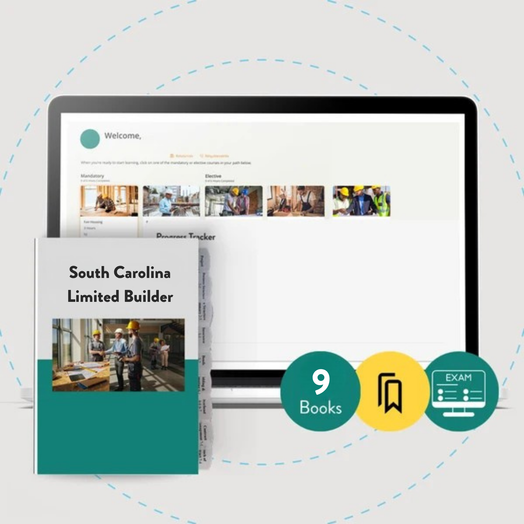 Online Course + Exam-Ready Book Set: South Carolina Limited Builder Exam Prep