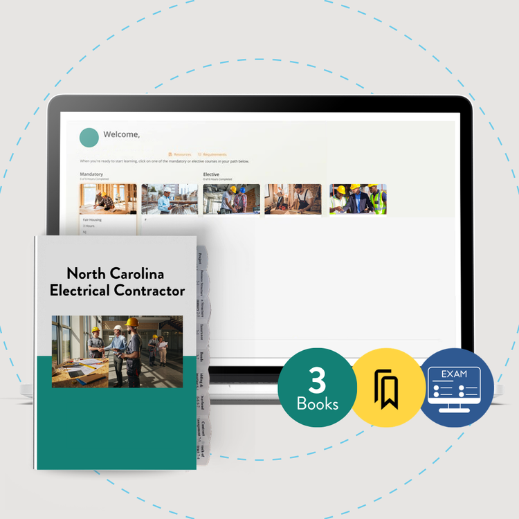 Online Course + Exam-Ready Books: North Carolina Limited Electrical Contractor Exam
