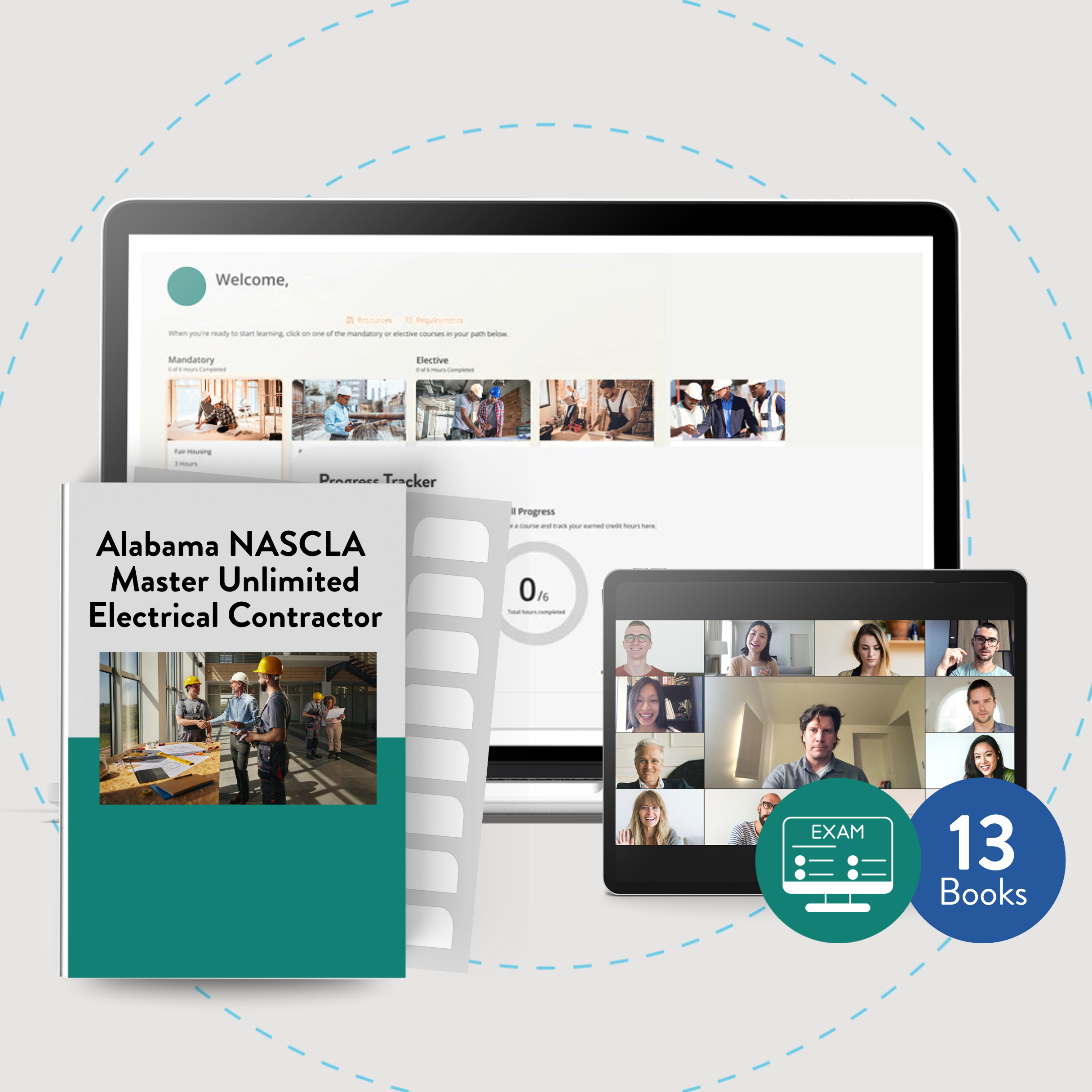 Online Package: Alabama NASCLA Master Unlimited Electrical Contractor Exam