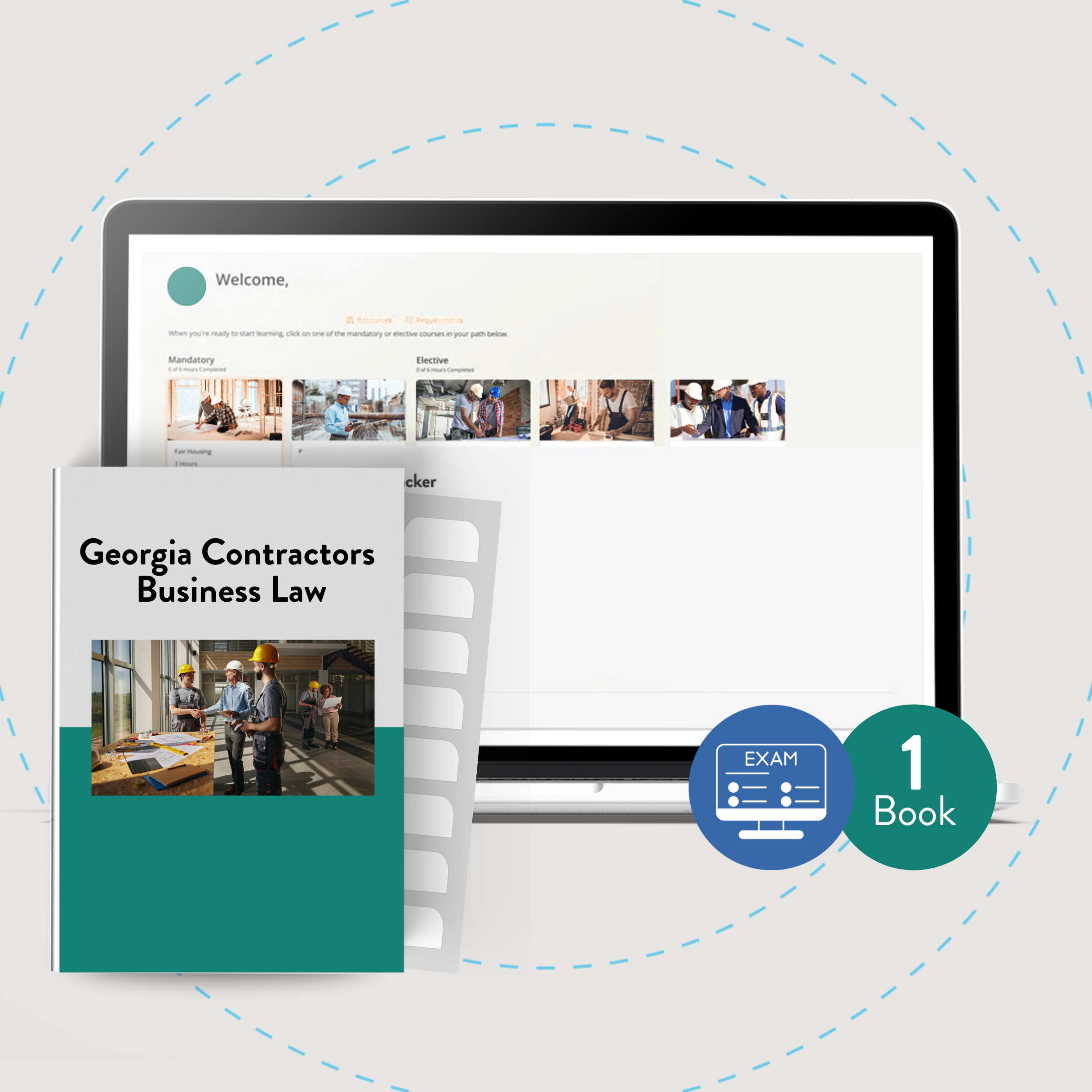 Online Package: Georgia Contractors Business and Law Management Exam