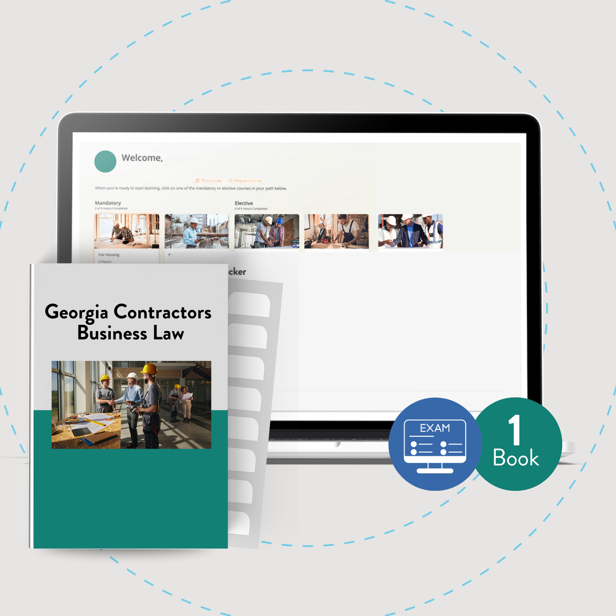 Online Package: Georgia Contractors Business and Law Management Exam