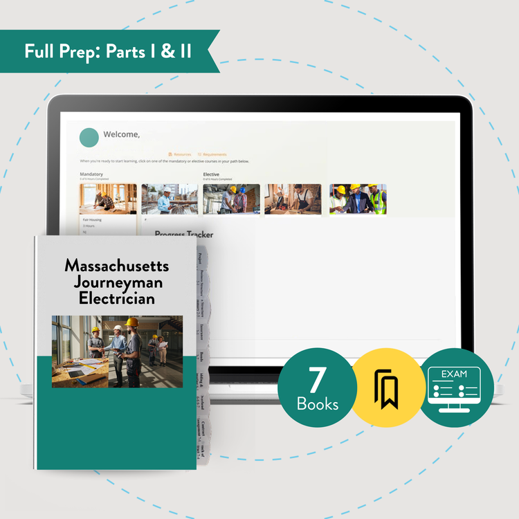 Online Package: Massachusetts Journeyman Electrician Exam Prep