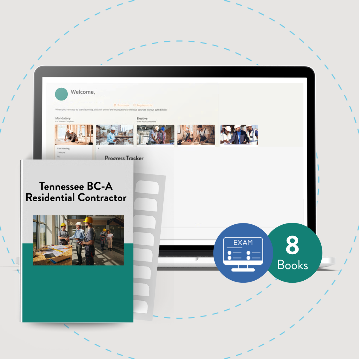 Online Package: Tennessee BC-A Residential Contractor Exam Prep