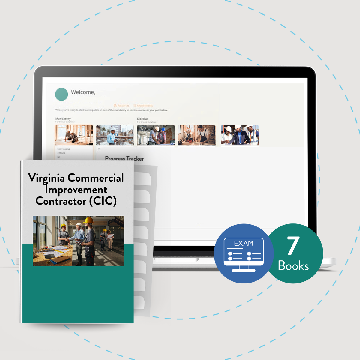 Online Package: Virginia Commercial Improvement Contractor (CIC) Exam Prep