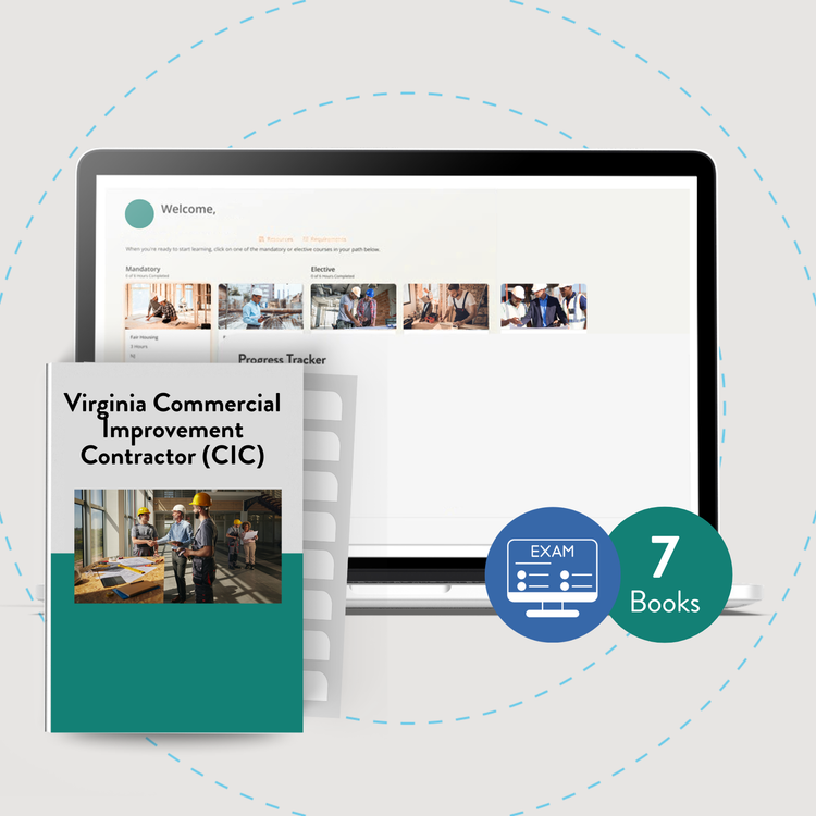 Online Package: Virginia Commercial Improvement Contractor (CIC) Exam Prep