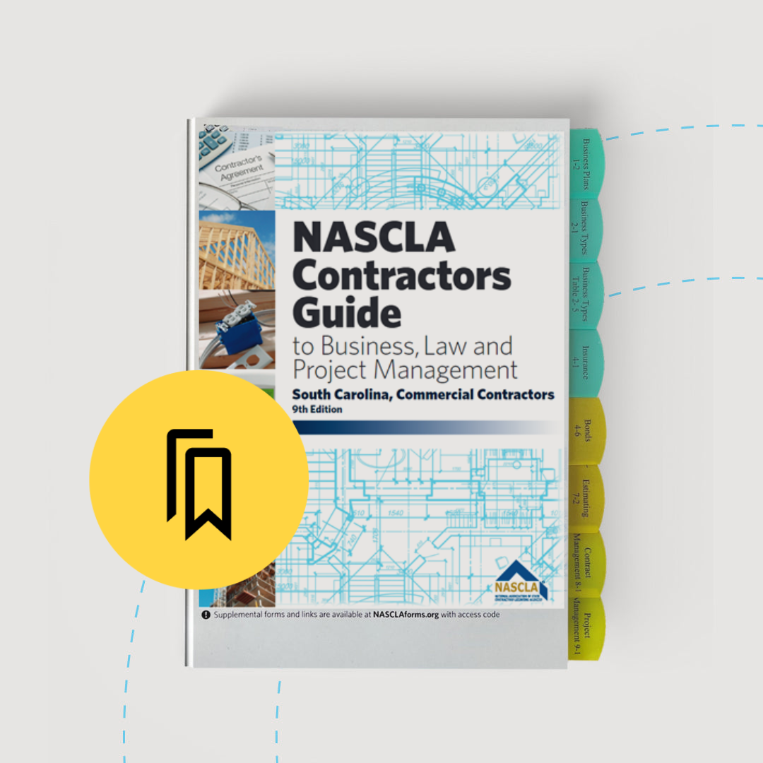 South Carolina Commercial Business Law Contractor Exam Tabbed and Highlighted Book