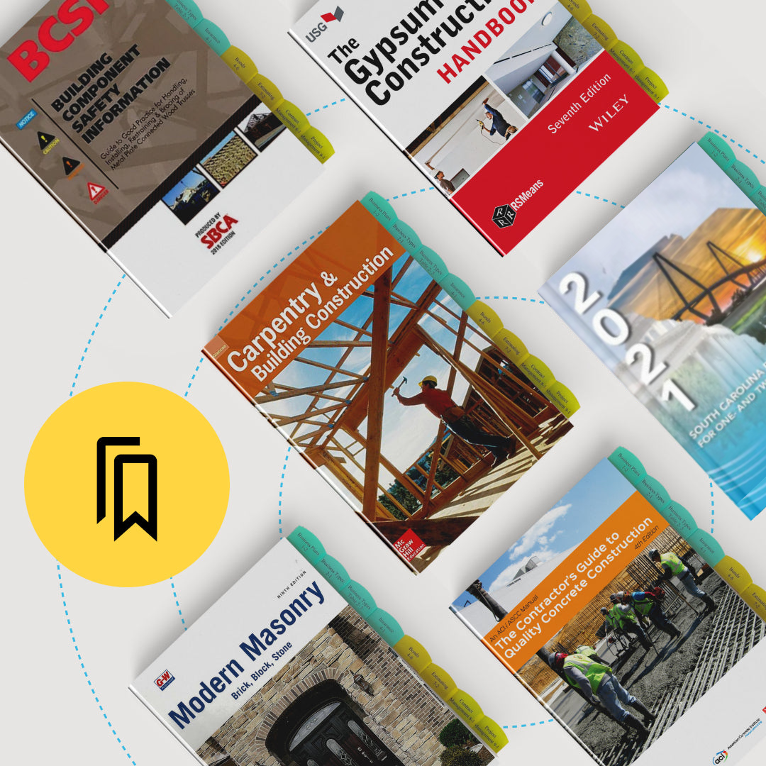 South Carolina Residential Builder Exam Tabbed and Highlighted Book Bundle