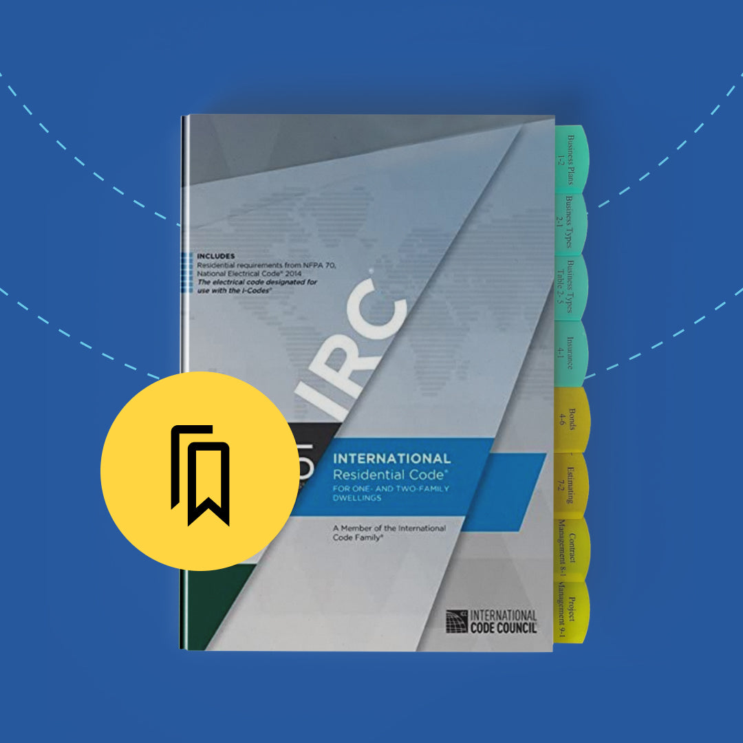 Irc Code Symbol Tabbed and Highlighted International Residential Code (IRC) 2015