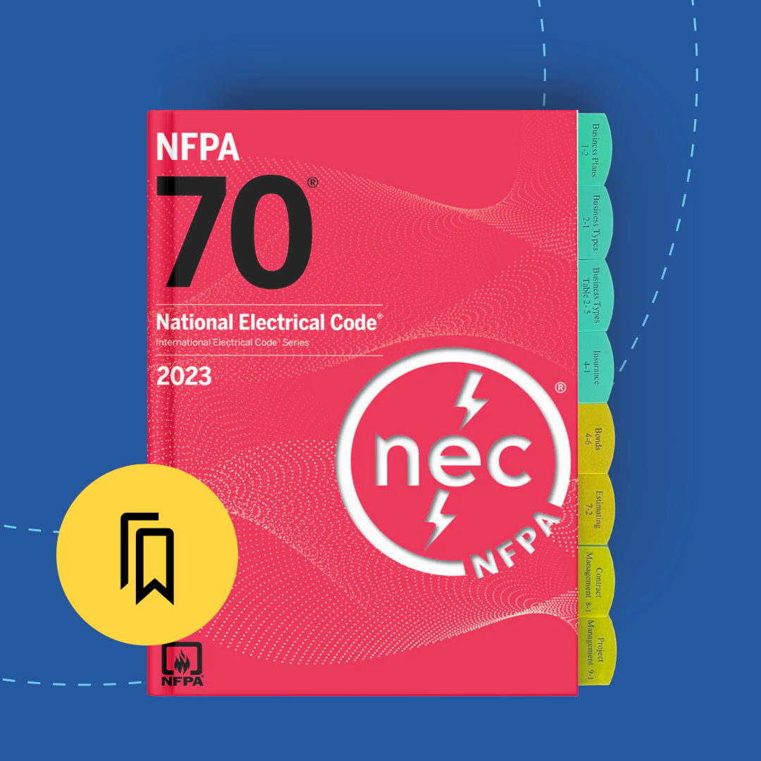 Tabbed and Highlighted NFPA 70 - National Electrical Code, 2023 edition