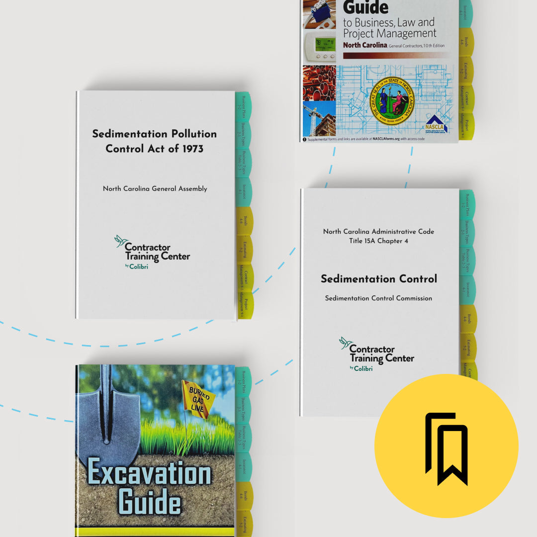 Tabbed and Highlighted North Carolina Business and Law Exam Book Bundle