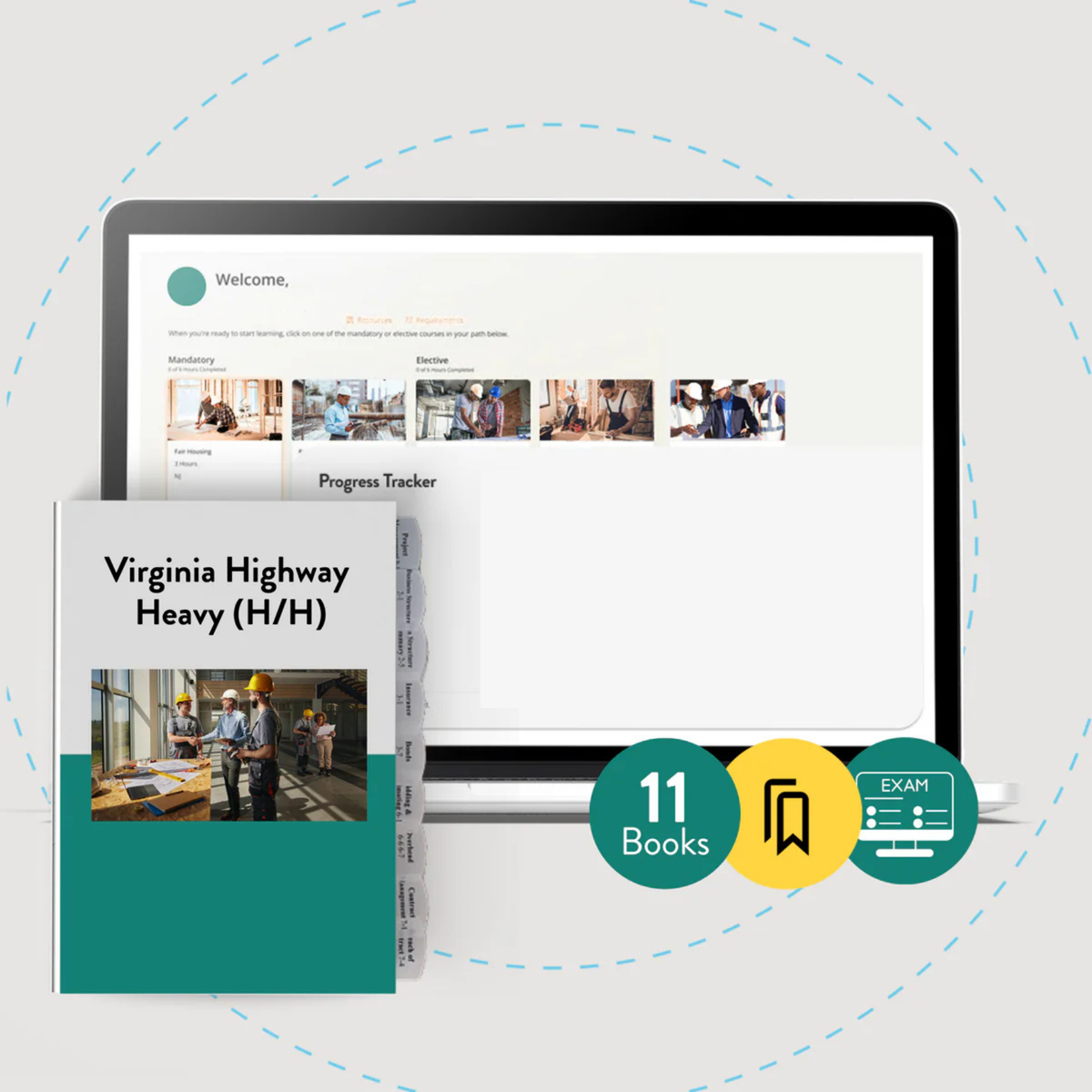 Virginia Highway Heavy (H/H) Contractor Exam Prep Package