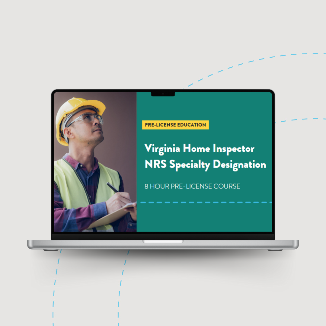 Virginia Home Inspector NRS Specialty Designation 8 Hour Pre-License Class, 2025