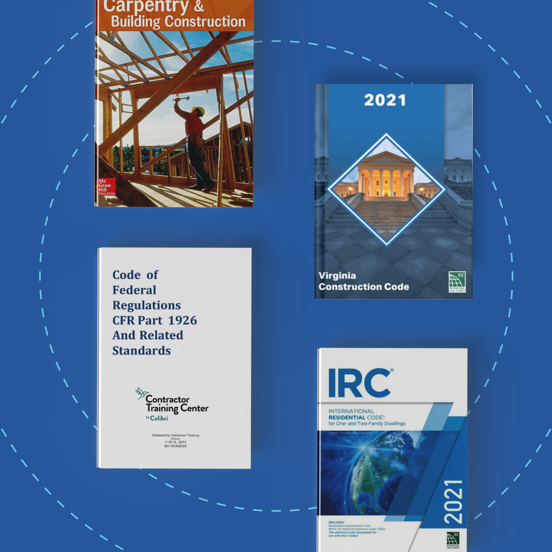 Virginia Residential Building Contractor (RBC) Exam Prep Book Bundle