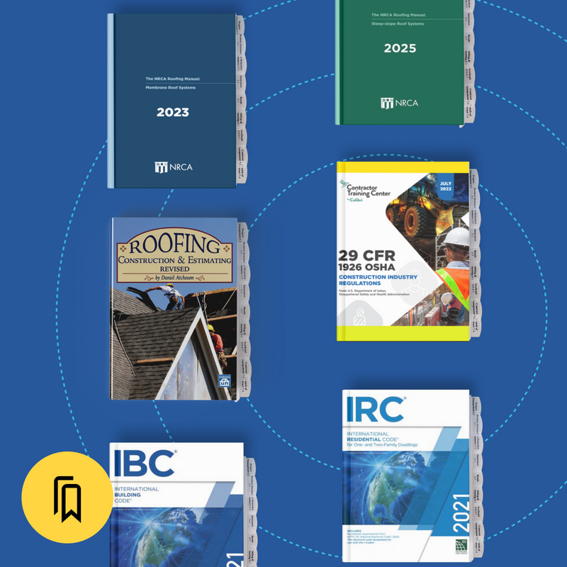 Virginia Roofing ROC Exam Pre-Tabbed and Highlighted Book Bundle
